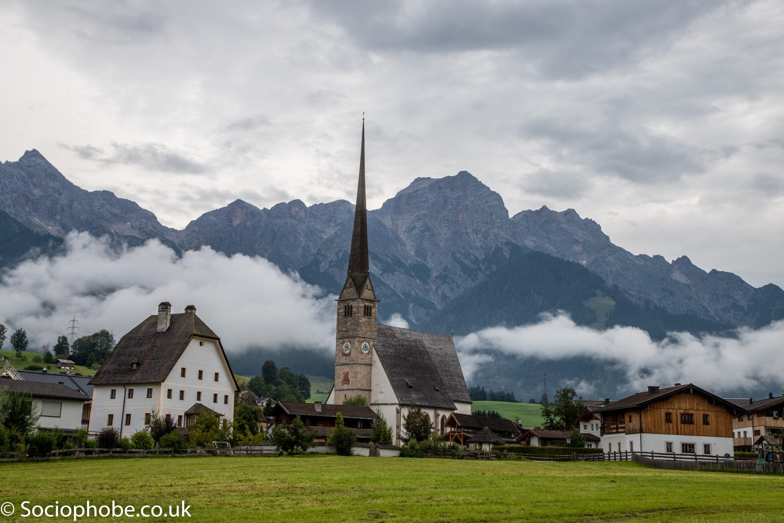 Maria Alm church view