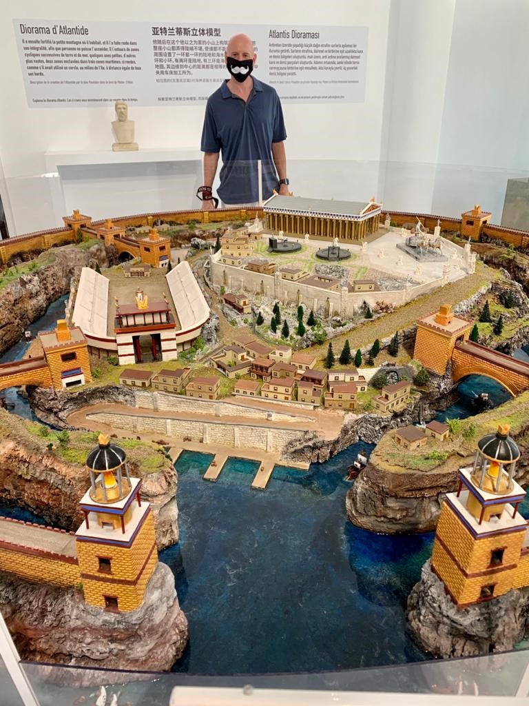 Atlantis Museum diorama of a reconstructed Atlantis according to Plato's description