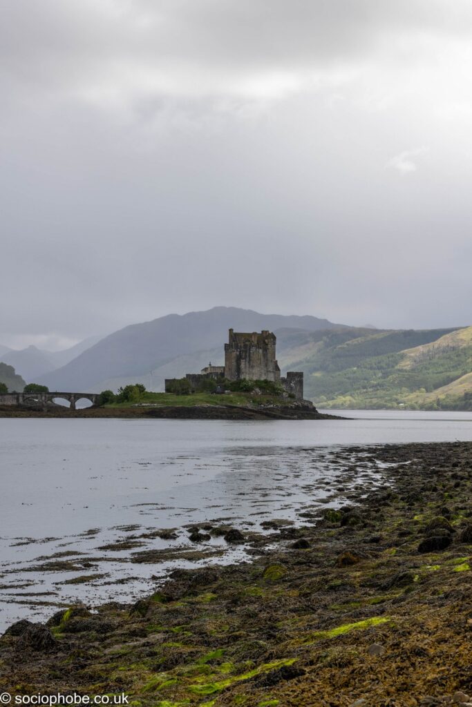 Eilean Donan Castle, taken from the Dornie Community Hall