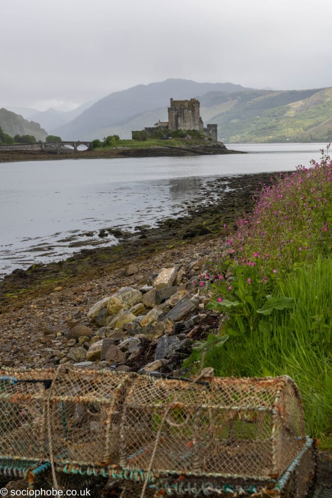 Eilean Donan Castle, taken from the Dornie Community Hall