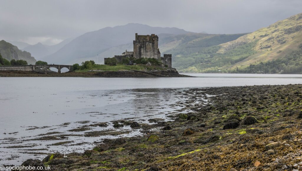 Eilean Donan Castle, taken from the Dornie Community Hall