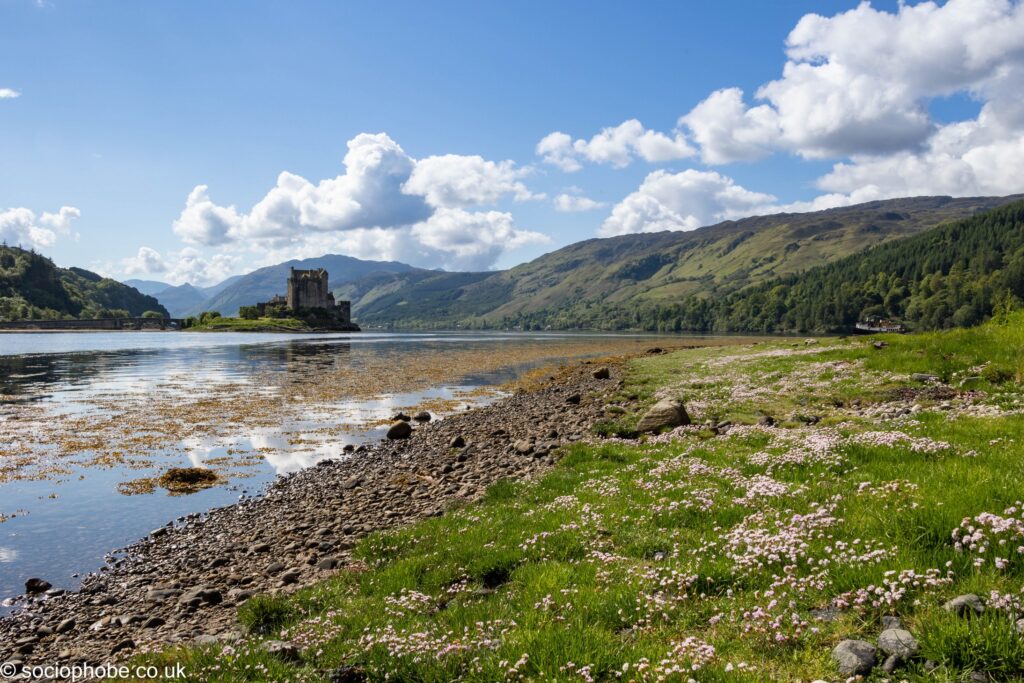 Eilean Donan Castle from the Dornie Community Hall