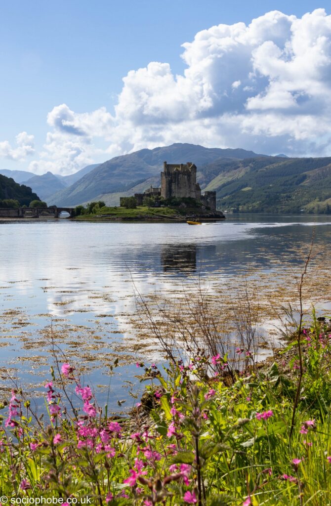Eilean Donan Castle from the Dornie Community Hall
