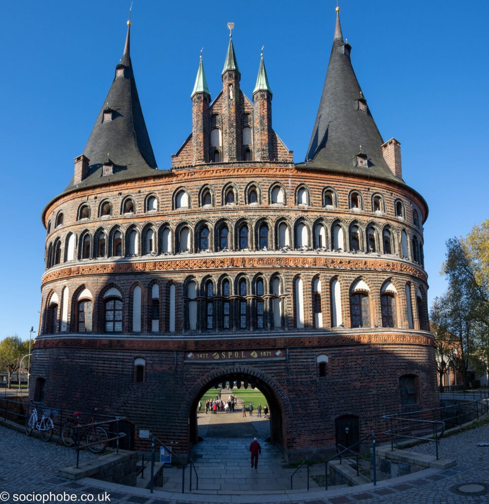 Lubeck Holstentor Gate - view from the city