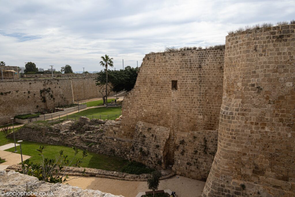 Acre City Walls and inner moat