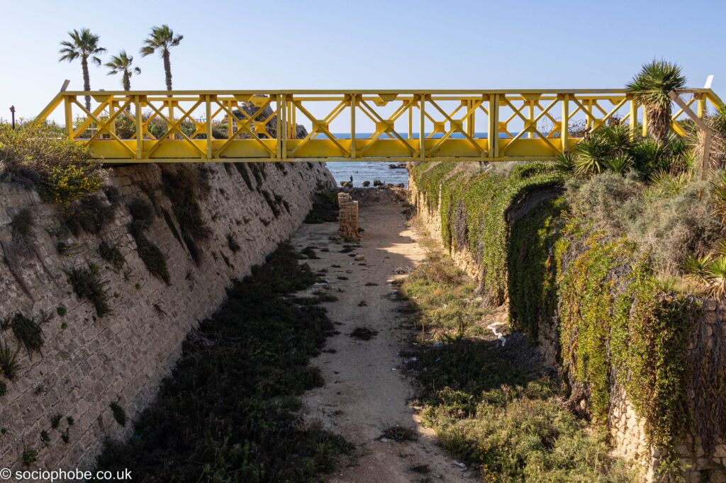 Caesarea City Walls and moat