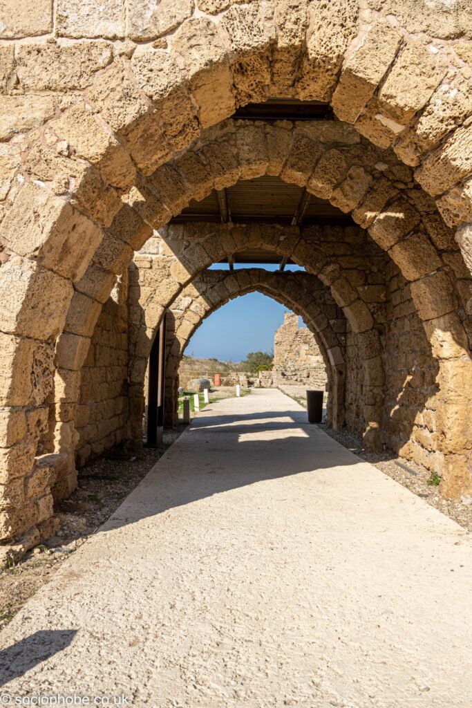 Crusader market area - Caesarea