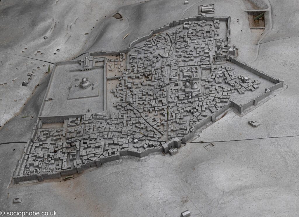 Model of Jerusalem, maybe in Crusader times?