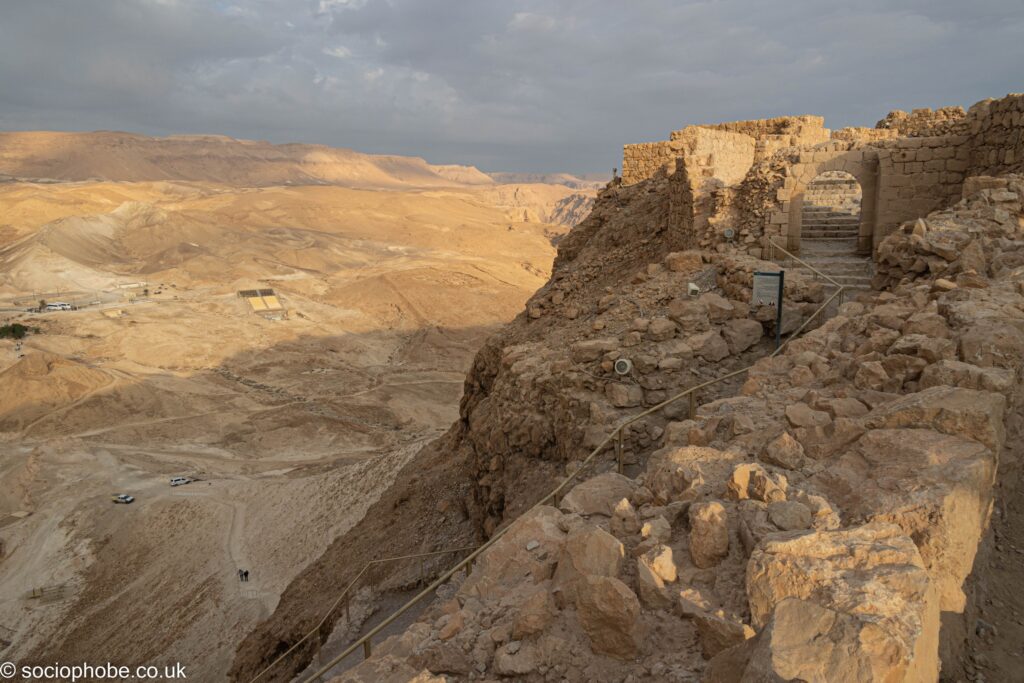 Masada - Roman siege ramp and main gate