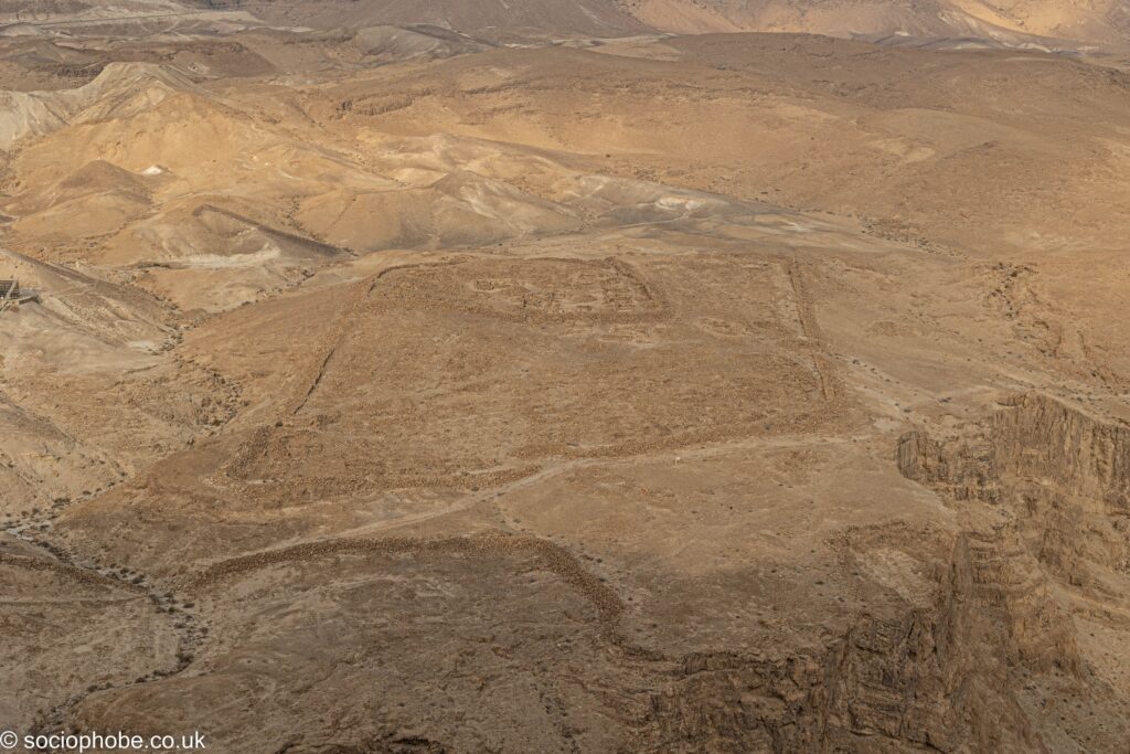 Masada - Roman siege camp