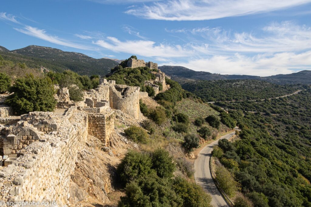 Nimrod Fortress - southern walls