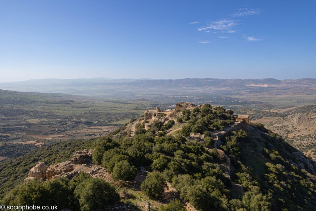 Nimrod Fortress - view from keep