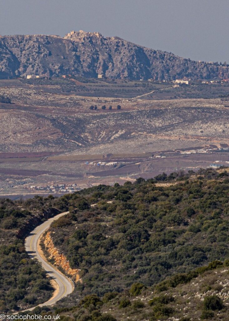 Nimrod Fortress - view to Beaufort Castle