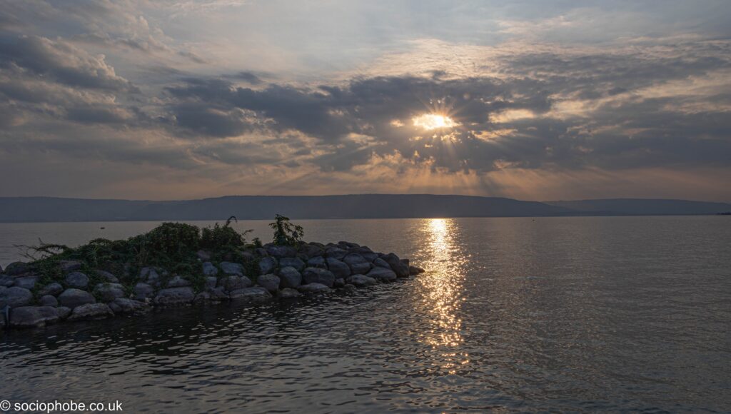 Tiberias - sunrise on the Sea of Gallilee