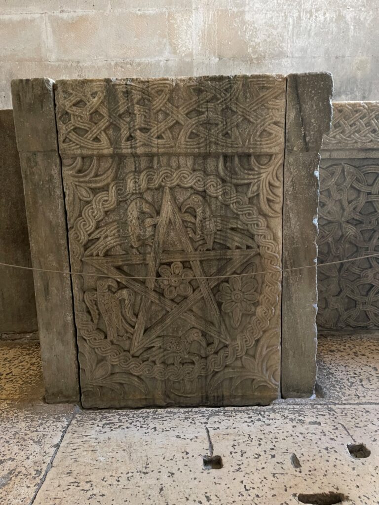 Inside the baptistry